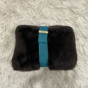 Furry makeup bag